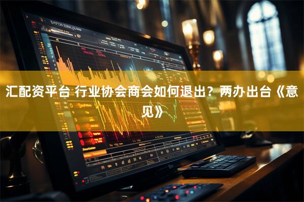 汇配资平台 行业协会商会如何退出？两办出台《意见》